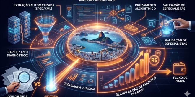 Auditoria Digital 360 para recuperação tributária e créditos fiscais.